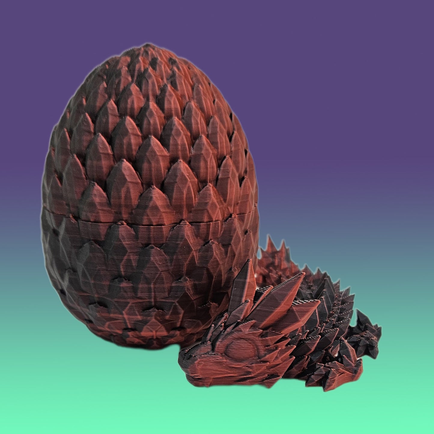 Black/Red Baby Dragon & Egg